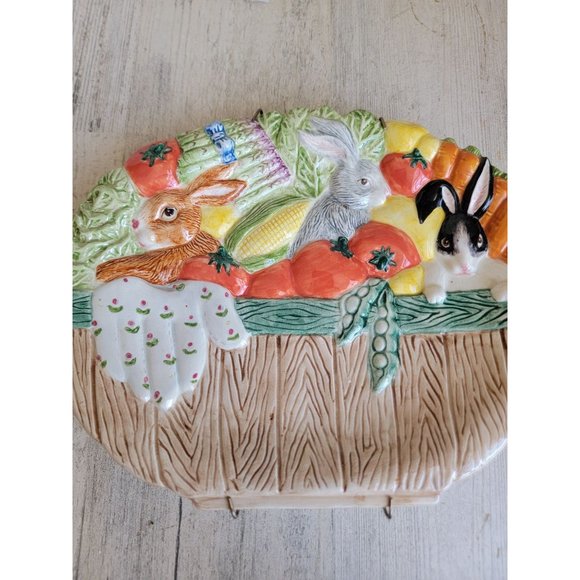 Fitz Floyd 1995 small serving plate Easter Bunny‎ Bountiful bunnies - Picture 4 of 8